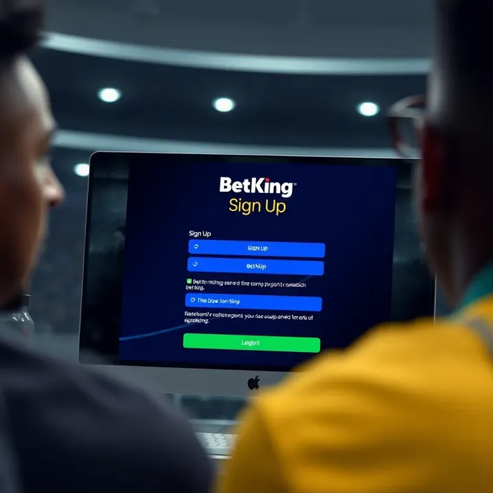 Confirmed BetKing account dashboard showing betting options available in Nigeria