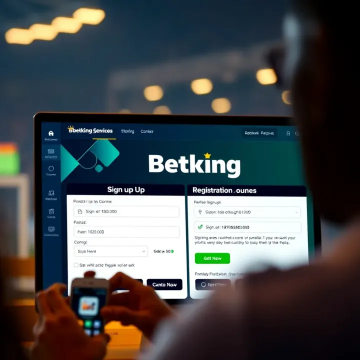 Secure login screen of BetKing app emphasizing account safety and wallet management