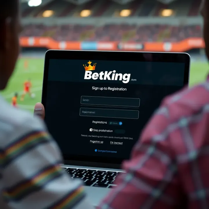 User interface of BetKing app showing sports betting options in Nigeria