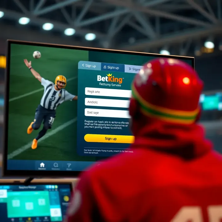 User verifying BetKing account on smartphone with secure verification process shown