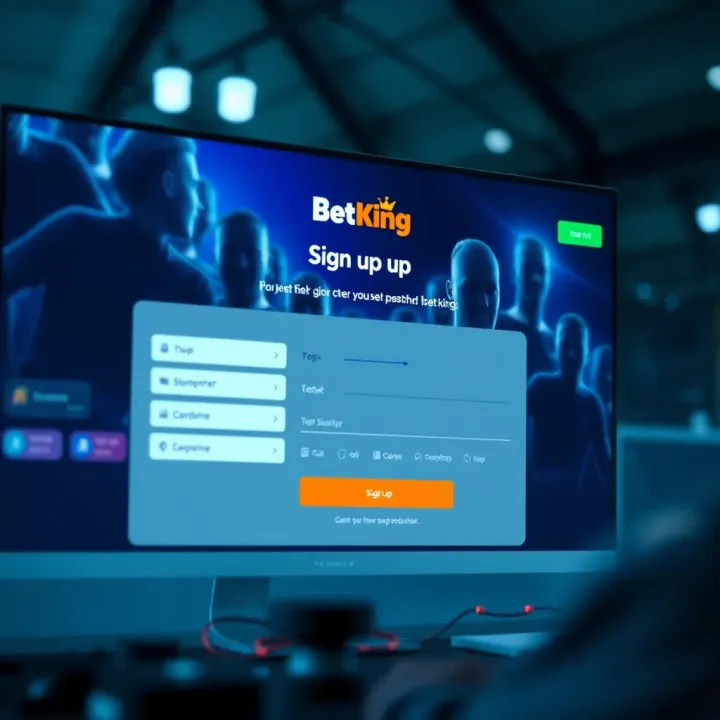 Mobile screen displaying BetKing app interface with sports betting options