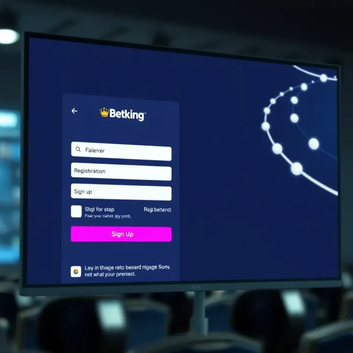 Secure Betking homepage with navigation menu and login interface