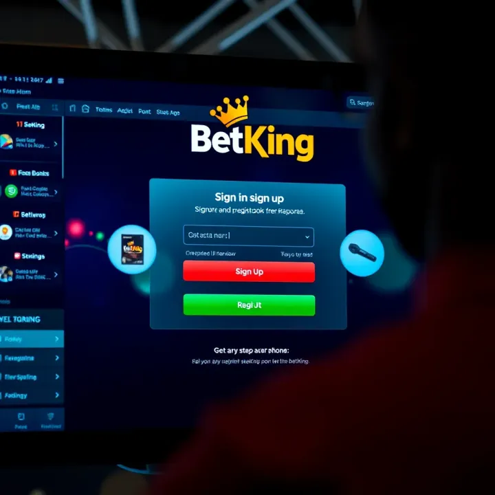 Mobile phone screen showing BetKing app interface for entering booking code