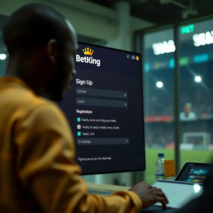 BetKing iPhone app interface showing sports betting options available in Nigeria