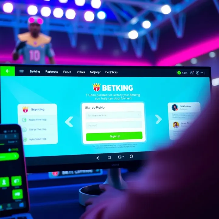 Screen displaying user registration form on BetKing iPhone app for Nigerian bettors