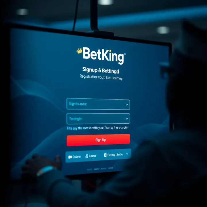 User registering account on BetKing Kenya platform