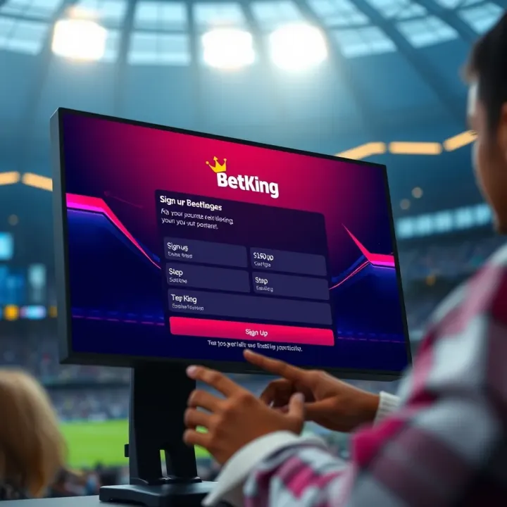 A smartphone displaying a live Premier League football game with BetKing streaming interface