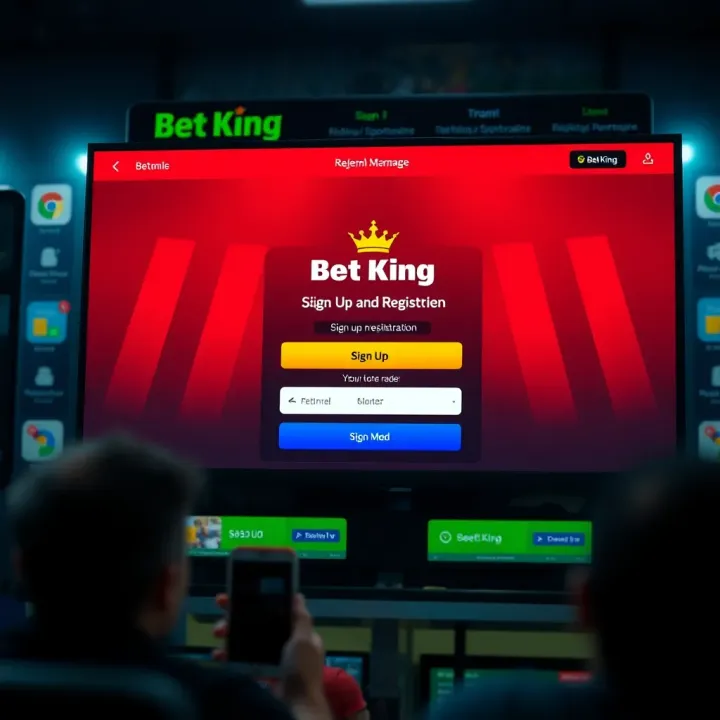 Accessing BetKing Login on Mobile Devices in Nigeria User entering login details on a smartphone to access BetKing platform in Nigeria