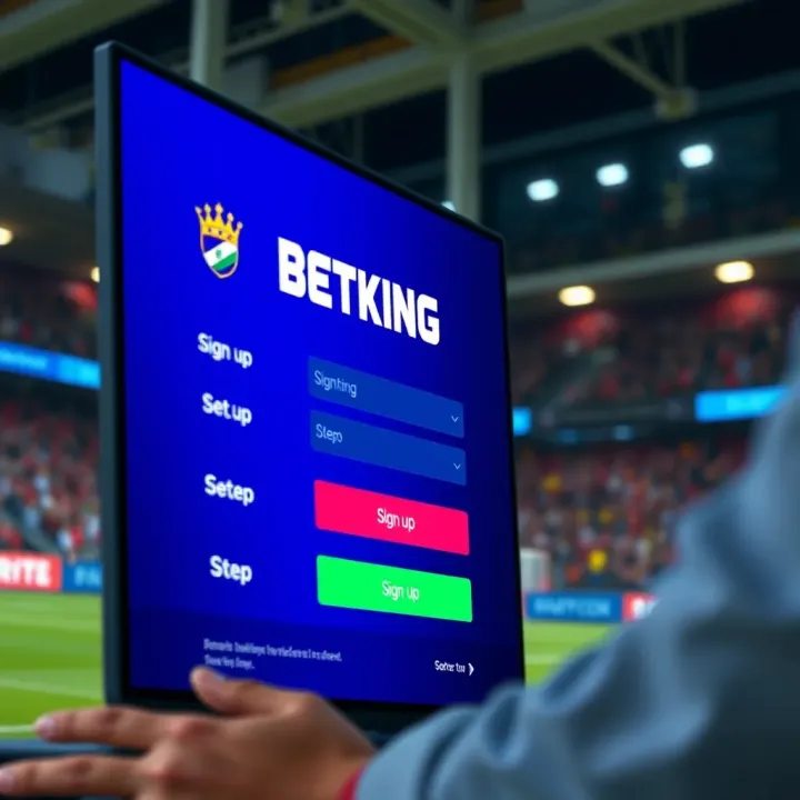 User interface of BetKing mobile platform showing live betting options and match updates