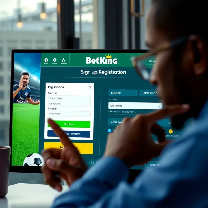 Mobile phone displaying BetKing app with contact options for customer care