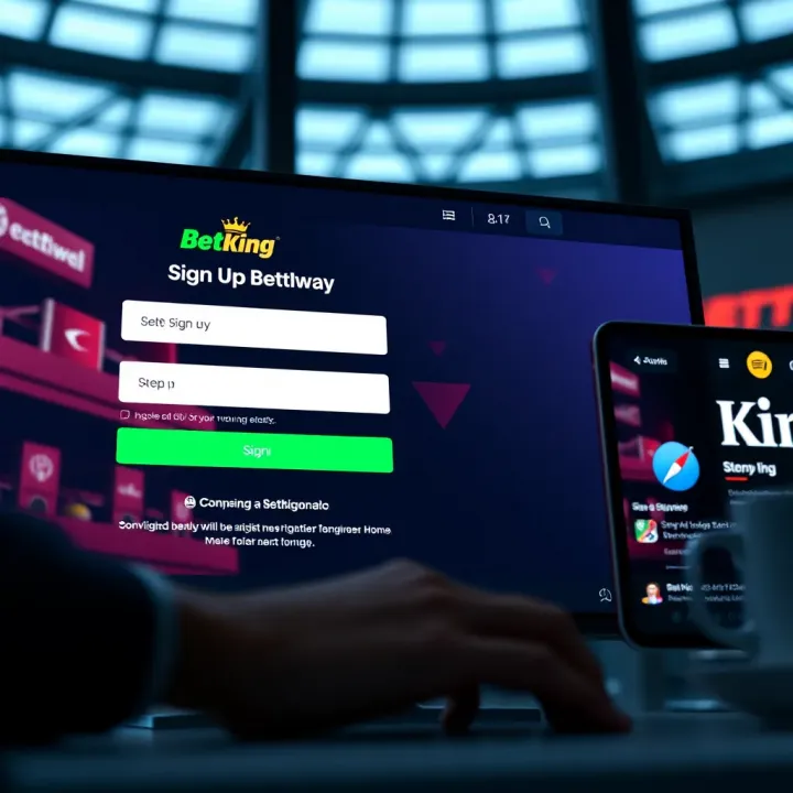 Illustration of secure email communication for BetKing account management