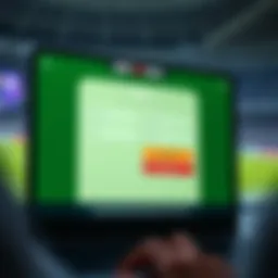 Real-Time Soccer Scores on BetKing Mobile Mobile phone displaying live soccer scores and statistics on BetKing app