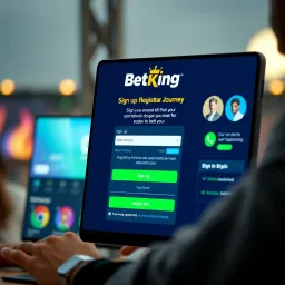 User interface of BetKing platform showcasing sports betting options in Nigeria