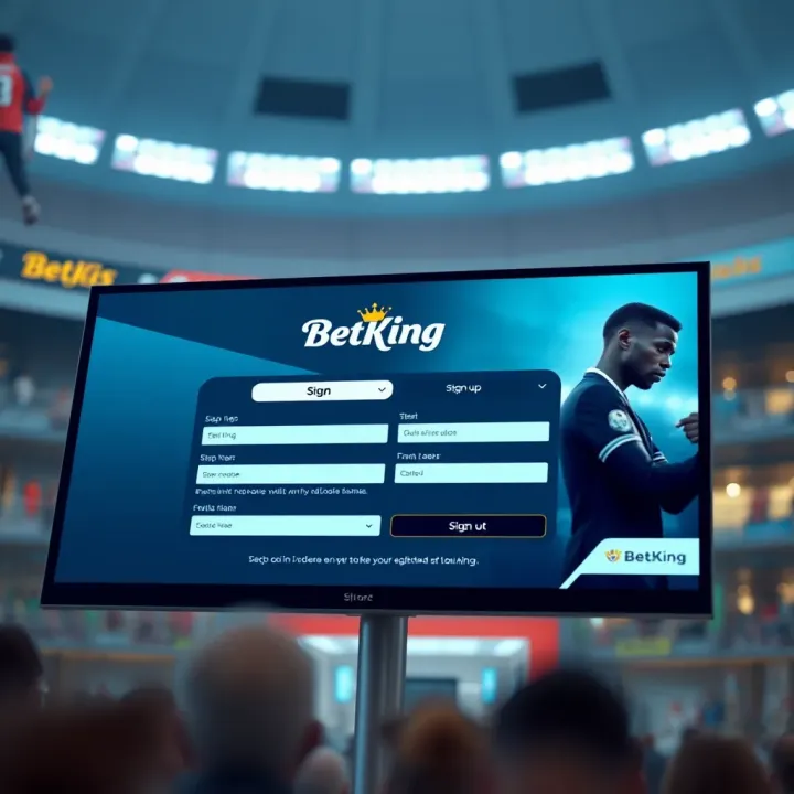 Illustration of digital betting interface highlighting key features of BetKing Sugar Rush platform