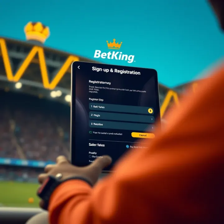 Screenshot of BetKing Kenya app registration and secure payment options