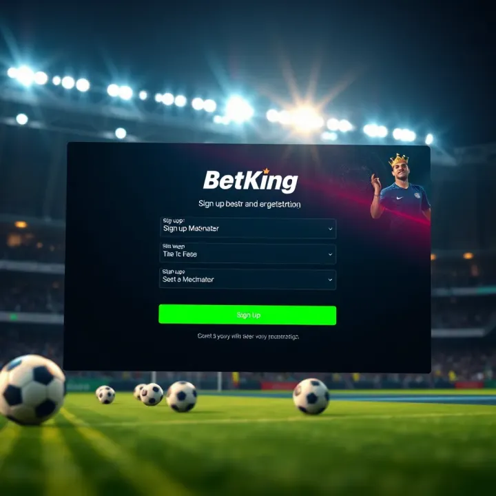 Mobile phone displaying BetKing app with funding options