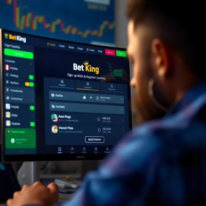 User entering registration details on BetKing platform in Nigeria