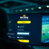 Screen displaying BetKing customer support chat on smartphone