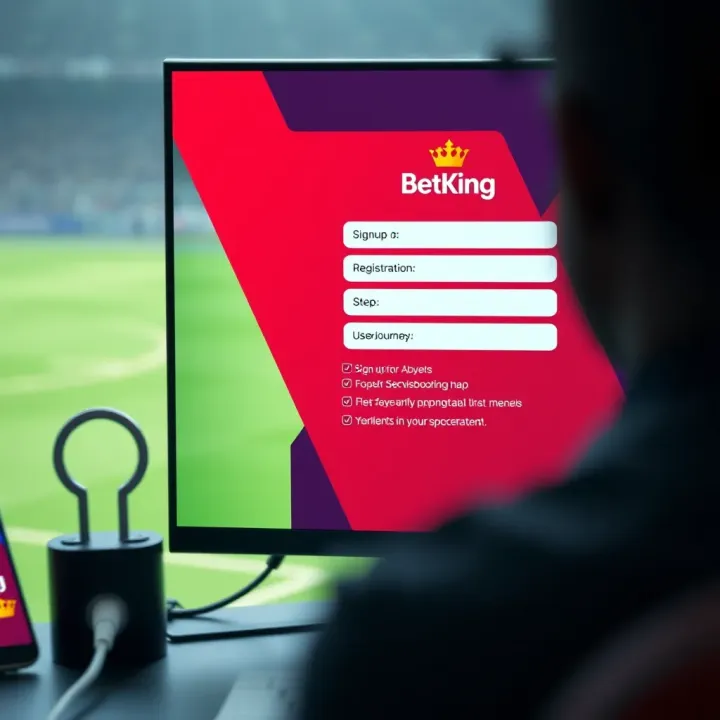 Dashboard view of BetKing showing account management and betting options