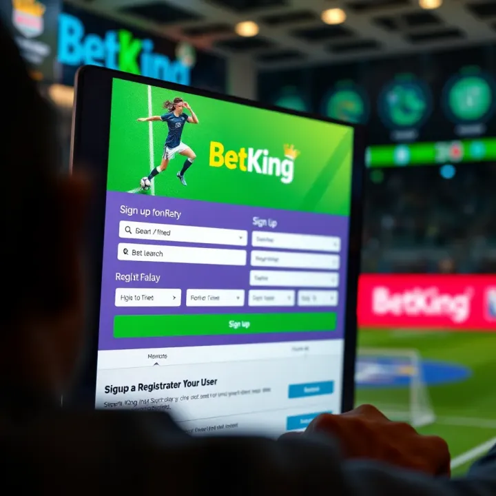 Captured screenshot of BetKing account balance on laptop screen with verification details