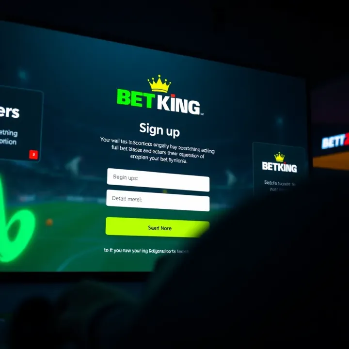 Illustration of digital codes and betting symbols highlighting BetKing promotional offers
