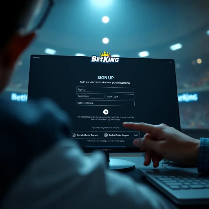 User accessing BetKing live stream on a mobile device showing a sports betting interface