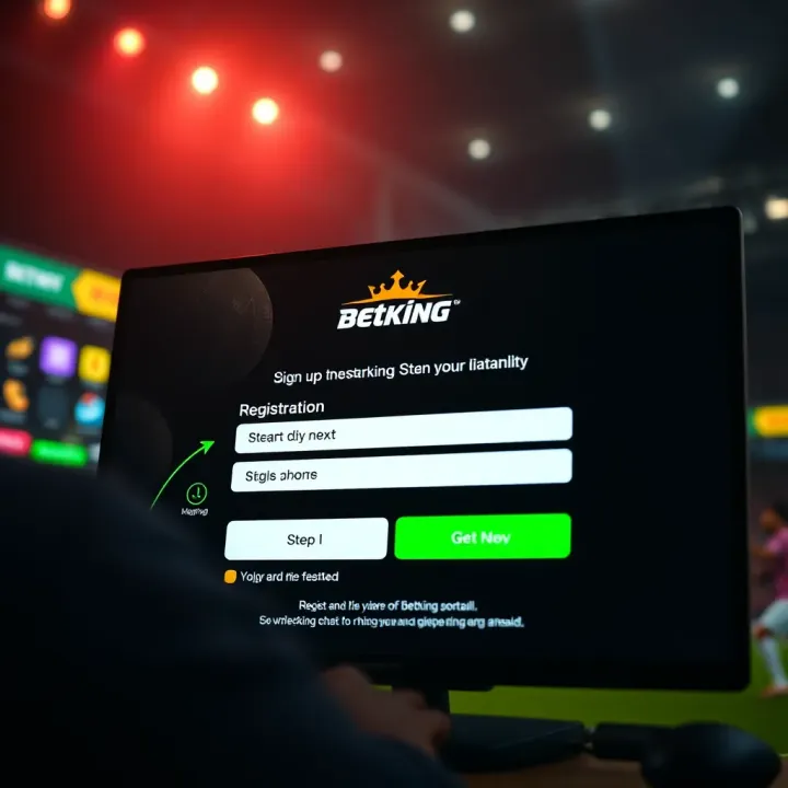 BetKing Login Interface for Nigerian Bettors User entering login credentials on BetKing sports betting platform
