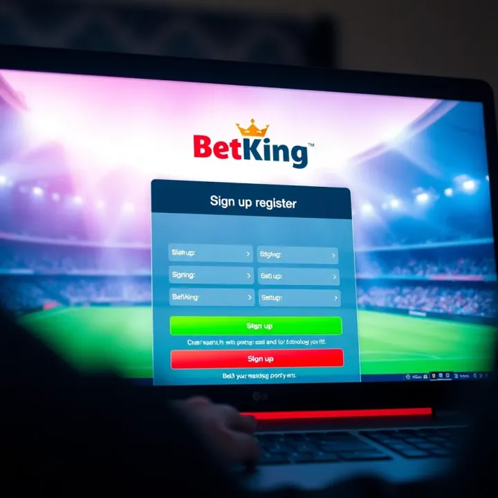 User interface of BetKing MLite app displaying sports betting options on a mobile screen