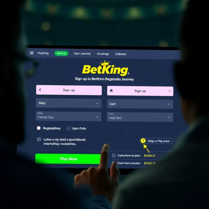 BetKing Mobile Sports Betting Interface on Smartphone Mobile device displaying BetKing sports betting platform with user-friendly interface