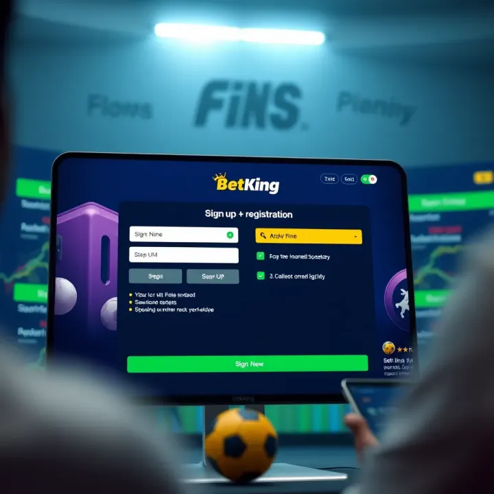 Interior of a BetKing shop showing customers placing bets at counters with digital displays