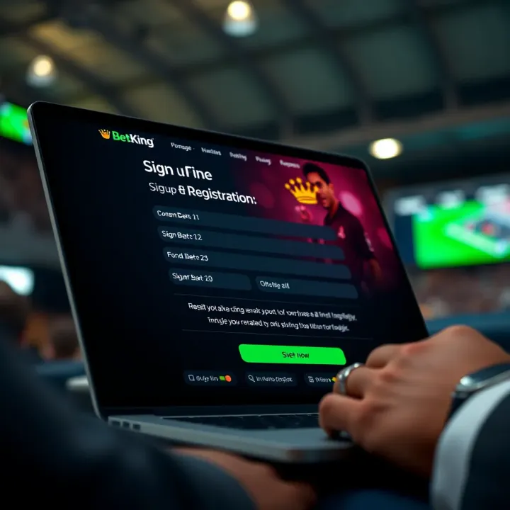 Illustration of a mobile phone displaying BetKing sports bonus offers with Nigerian currency symbols